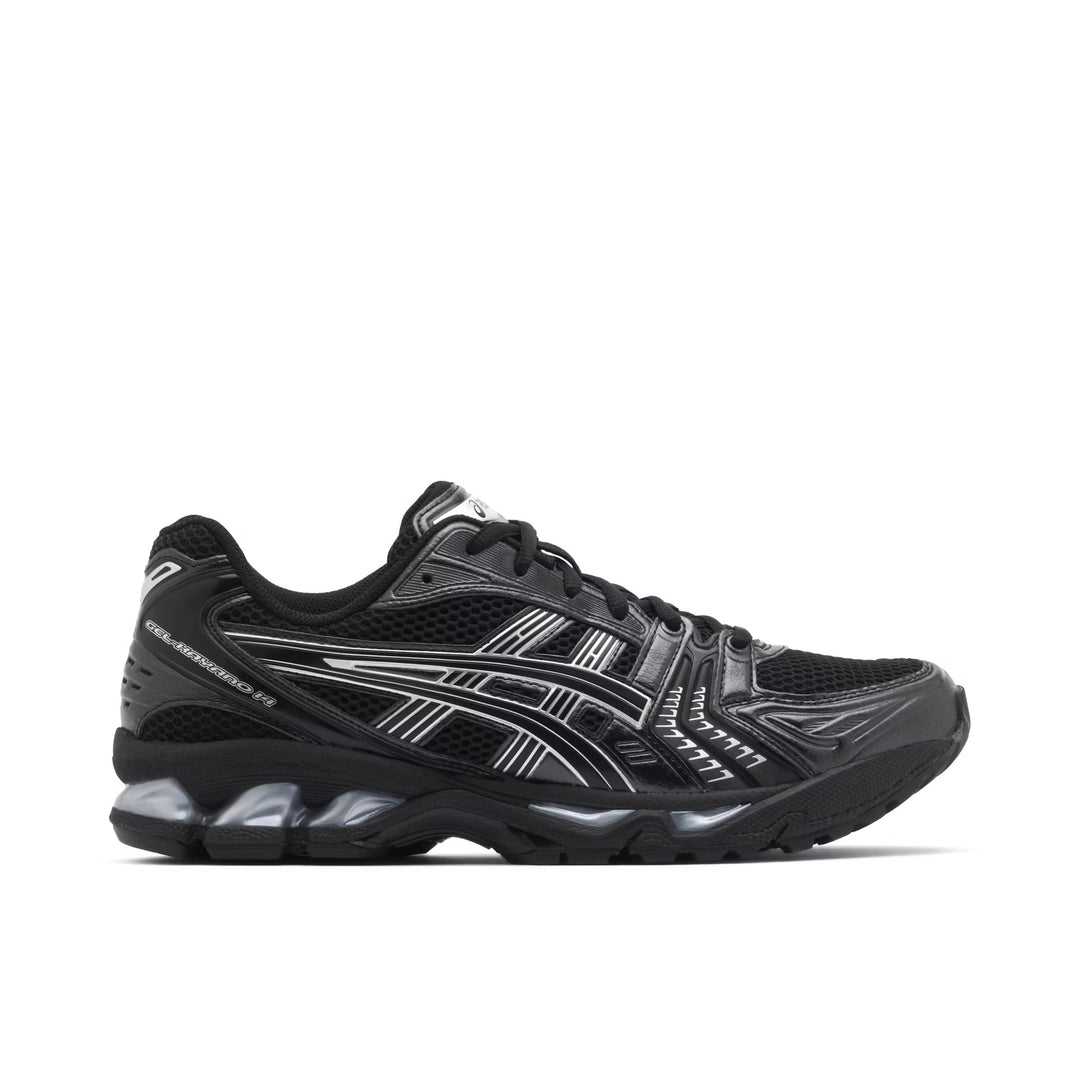 Asics Gel-Kayano 14 Black Pure Silver, asics gel kayano shoes, dripuniqueuk