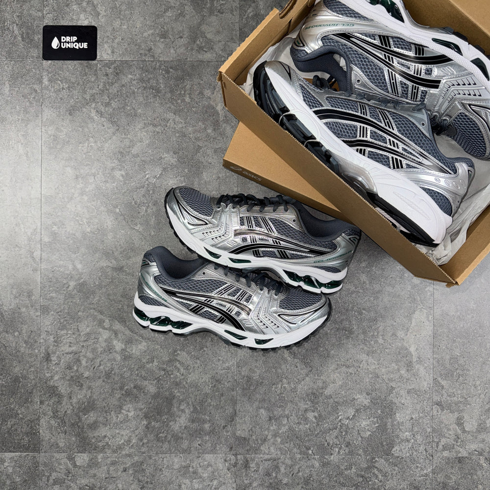 Asics Gel-Kayano 14 Jasper Green, asics gel kayano shoes, dripuniqueuk