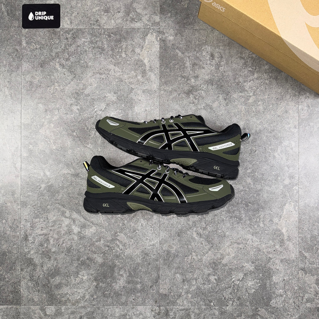 Asics Gel Venture 6 Khaki, asics trainers, dripuniqueuk