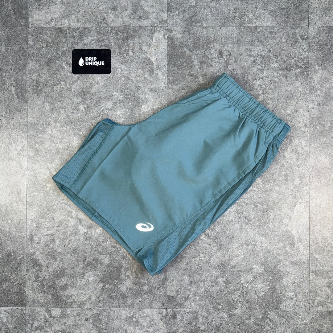 Asics Icon Shorts 7” Foggy Teal, asics shorts,dripuniqueuk