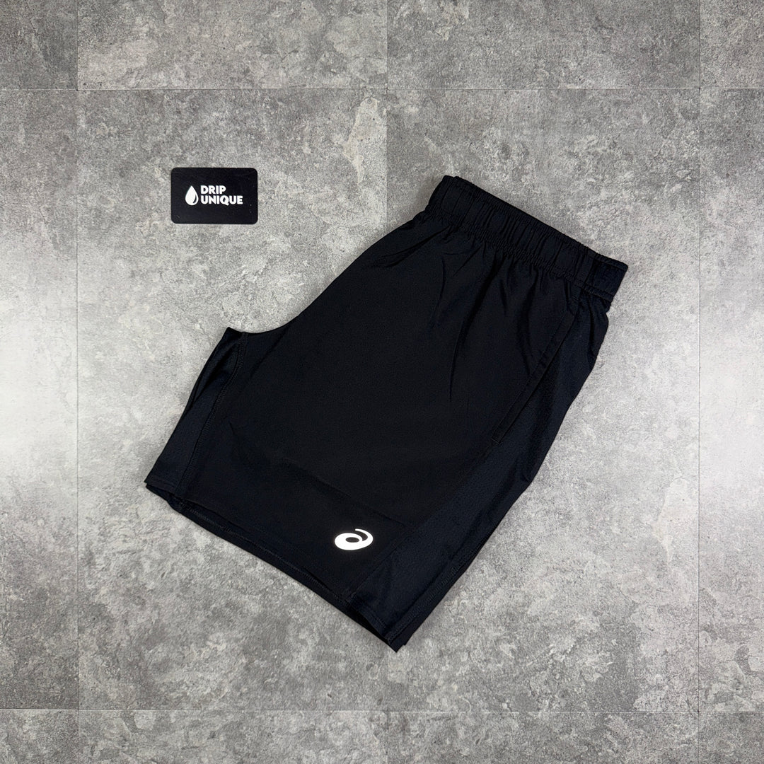 Asics Icon Shorts 7” Black, dripuniqueuk