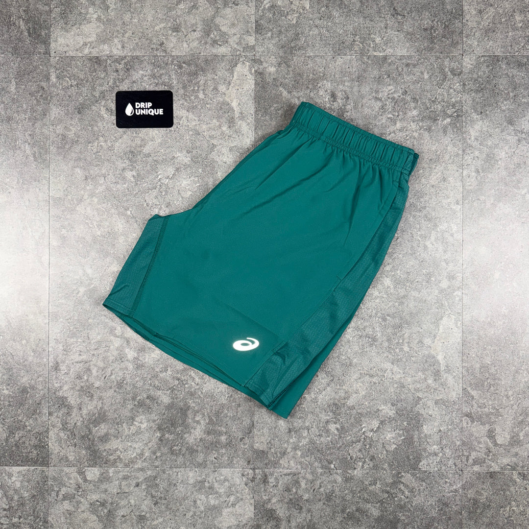Asics Icon Shorts 7” Rainy Lake, asics shorts, dripuniqueuk