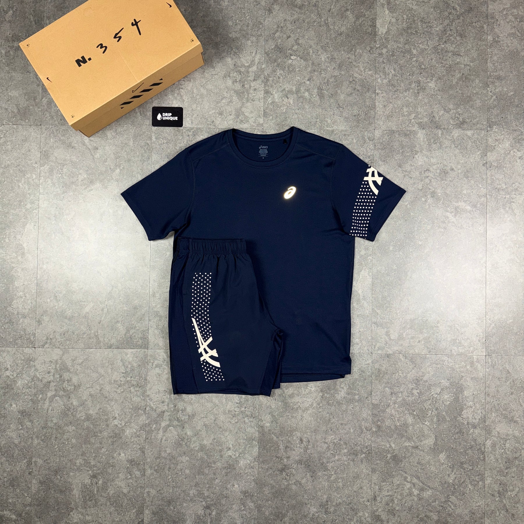 Asics Icon T-Shirt Midnight Navy – dripuniqueuk