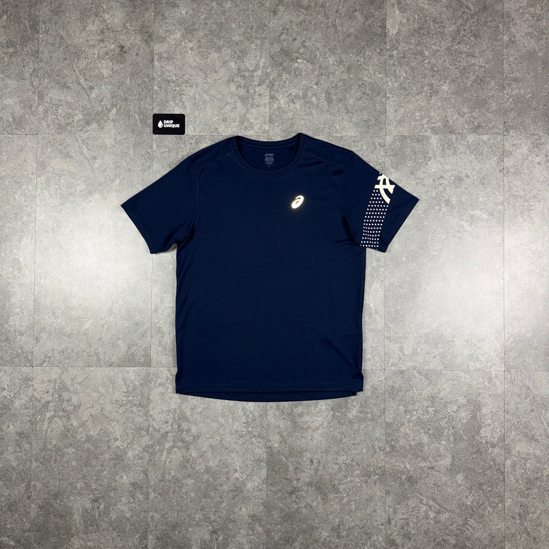 Asics Icon T-Shirt Midnight Navy, asics tshirt, dripuniqueuk