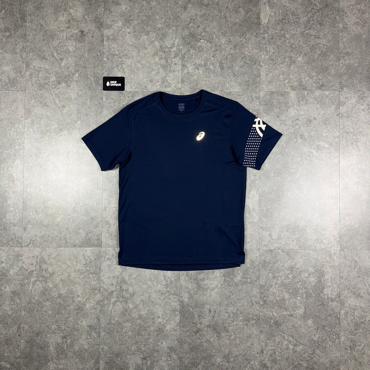Asics Icon T-Shirt Midnight Navy, asics tshirt, dripuniqueuk