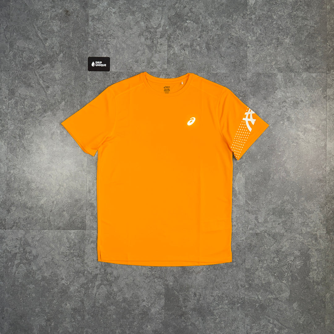 Asics Icon T-Shirt Yambuki Orange, asics icon tshirt, dripuniqueuk