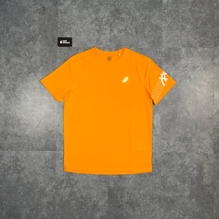 Asics Icon T-Shirt Yambuki Orange, asics icon tshirt, dripuniqueuk