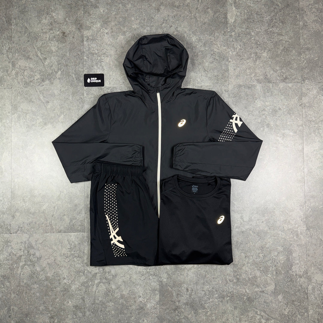 Asics Icon Windrunner Black Bundle, , asics sets, dripuniqueuk