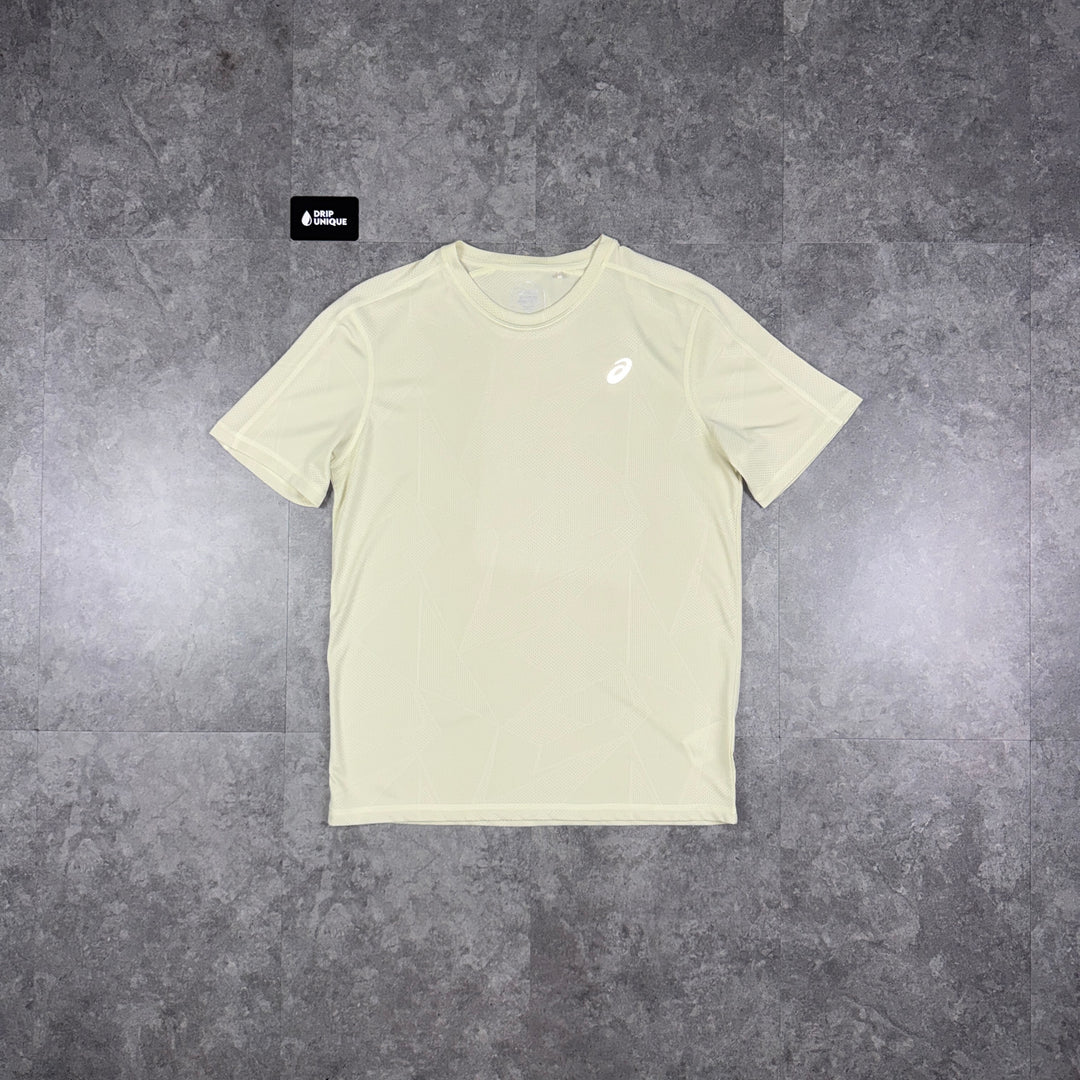 Asics Jacquard T-Shirt Beige, asics tshirt, dripuniqueuk