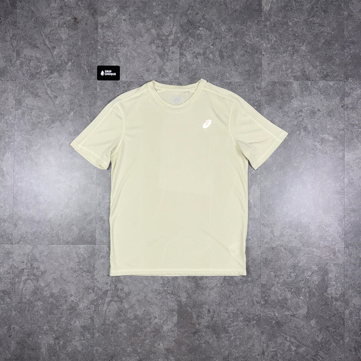 Asics Jacquard T-Shirt Beige, asics tshirt, dripuniqueuk