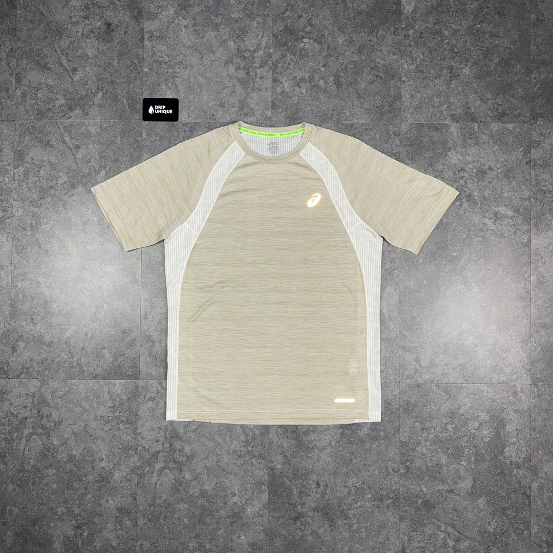 Asics Road T-Shirt Beige, asics tshirt, dripuniqueuk