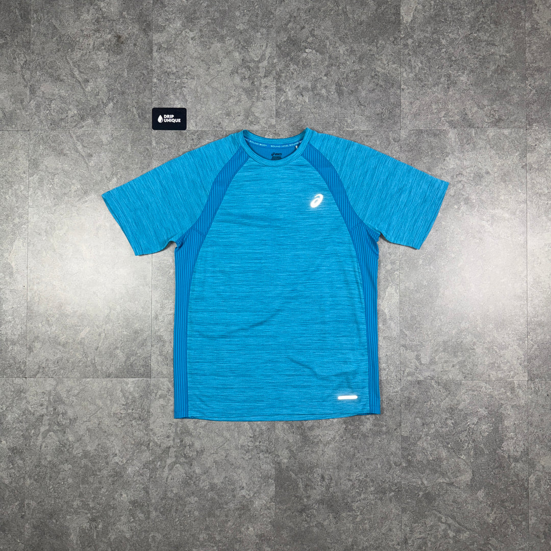 Asics Road T-Shirt Cyan Blue, asics tshirt, dripuniqueuk