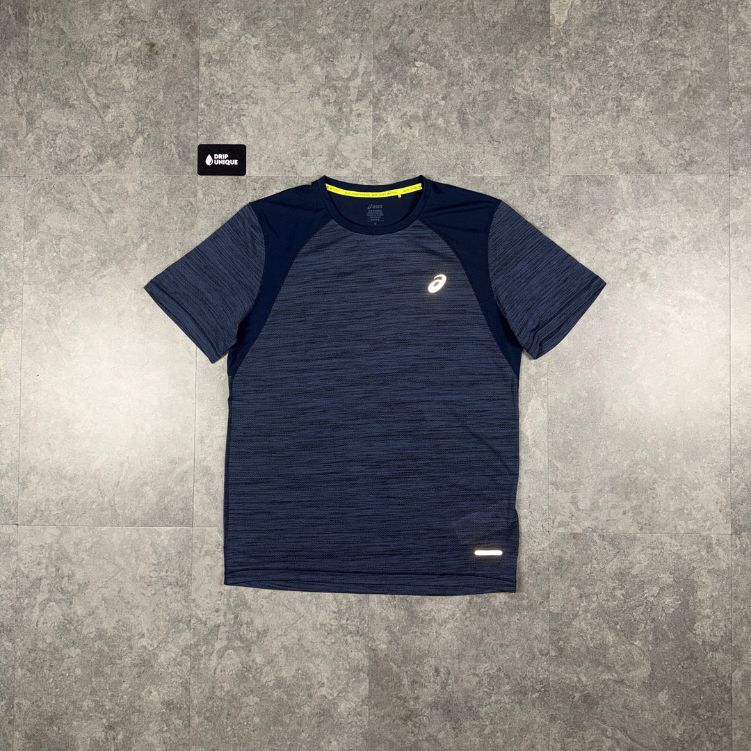 Asics Road T-Shirt Navy Blue, asics tshirt, dripuniqueuk