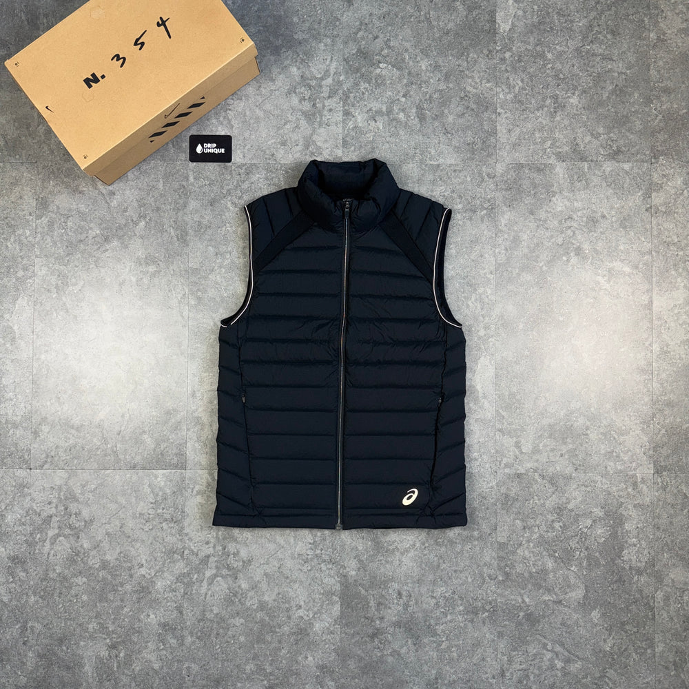 Asics Run Gilet Black, asics run gilet, dripuniqueuk