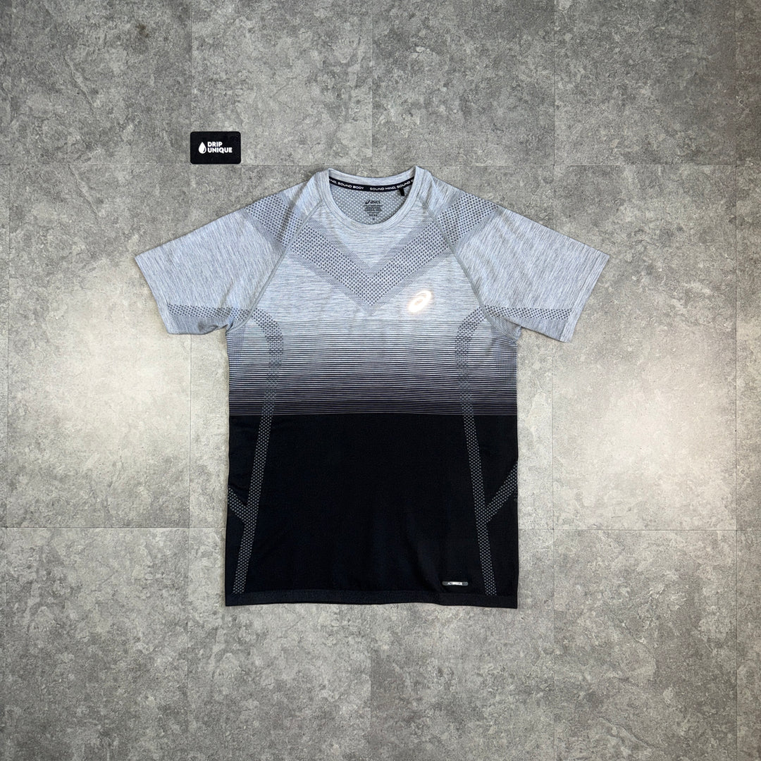 Asics Seamless Performance T-Shirt Black / Grey, asics tshirt, dripuniqueuk