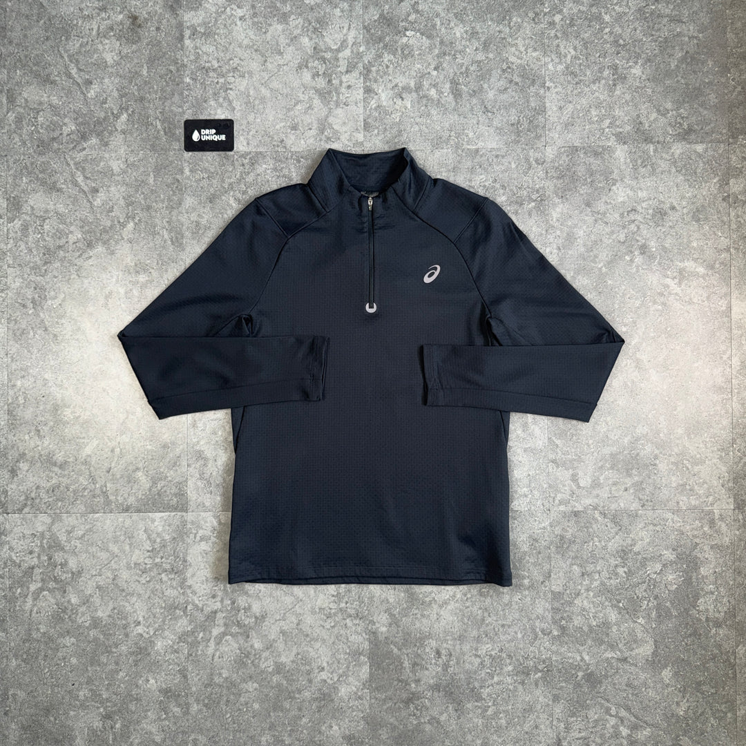 Asics Therma 1/4 Zip Black, asics 1/4 zip, dripuniqueuk