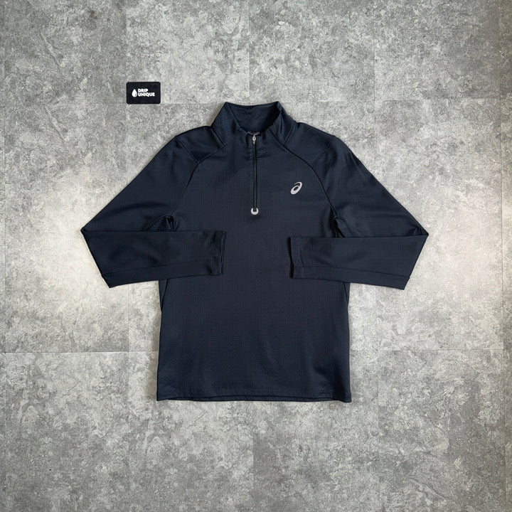 Asics Therma 1/4 Zip Black, asics 1/4 zip, dripuniqueuk