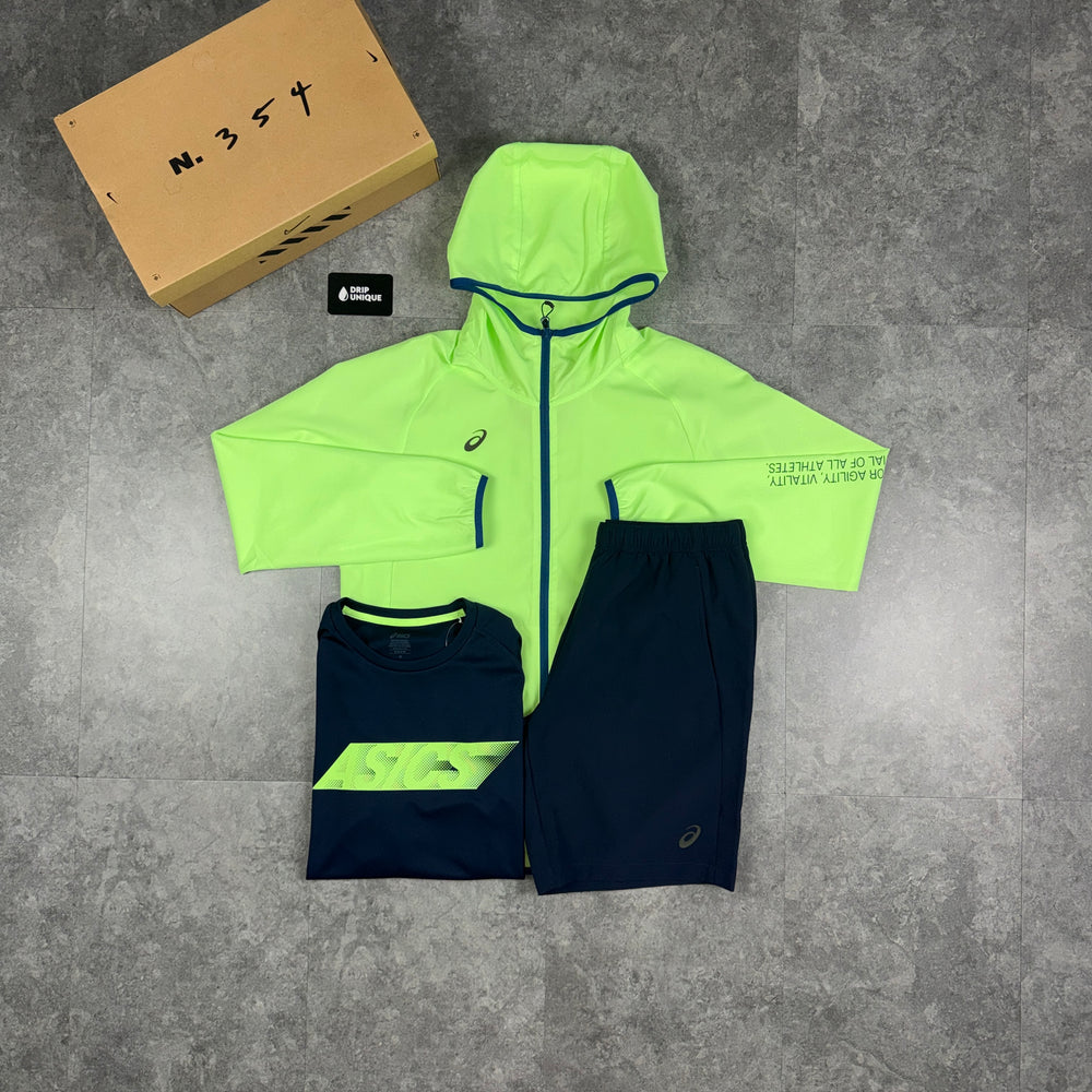 Asics Waterproof Windrunner Neon Bundle, asics graphic set, dripuniqueuk