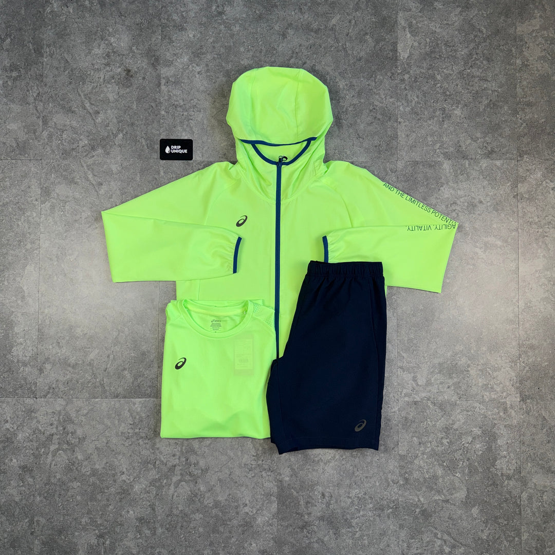 Asics Waterproof Windrunner Neon Bundle, asics set, dripuniqueuk