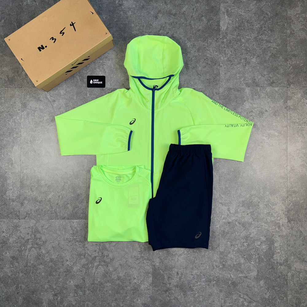 Asics Waterproof Windrunner Neon Bundle, asics waterproof bundle, dripuniqueuk