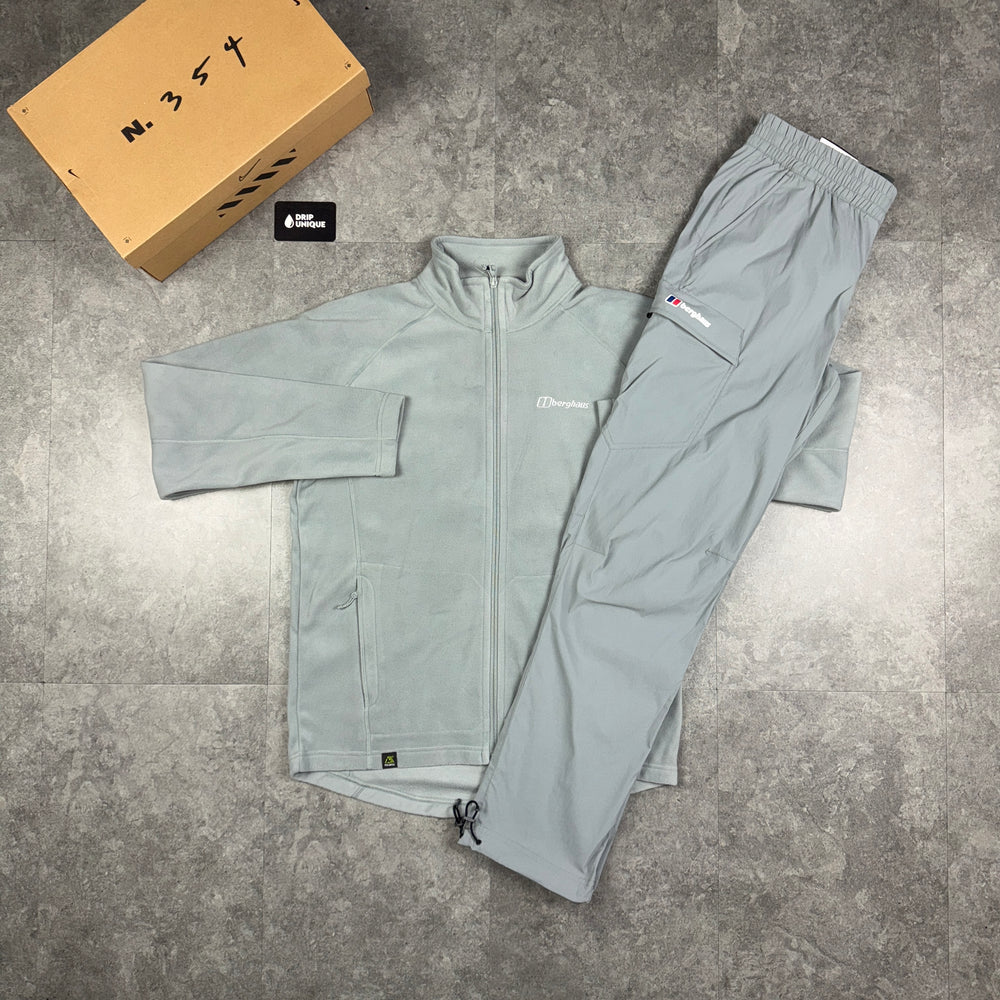 Berghaus Anwick Fleece Full Zip Grey & Grey Theran Plus Pants Set, dripuniqueuk