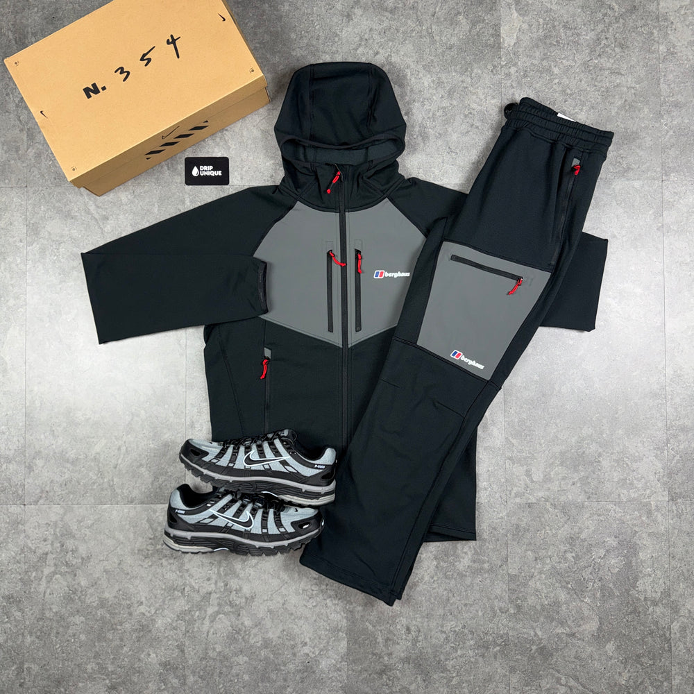Berghaus Pavey Jacket Grey / Black & Grey / Black Pavey Pants Set, dripuniqueuk