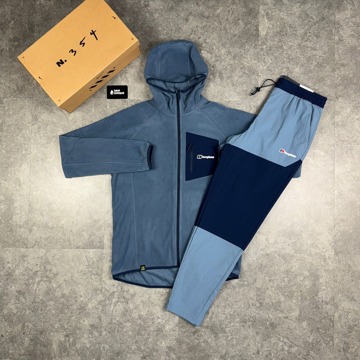 Berghaus Tathwell Fleece Hooded Jacket Dusk/Navy & Navy Theran Plus Pants Set, Berghaus Tracksuit, dripuniqueuk 1