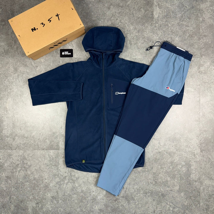 Berghaus Tathwell Fleece Hooded Jacket Navy & Navy Theran Plus Pants Set, Berghaus Tracksuit, dripuniqueuk 1