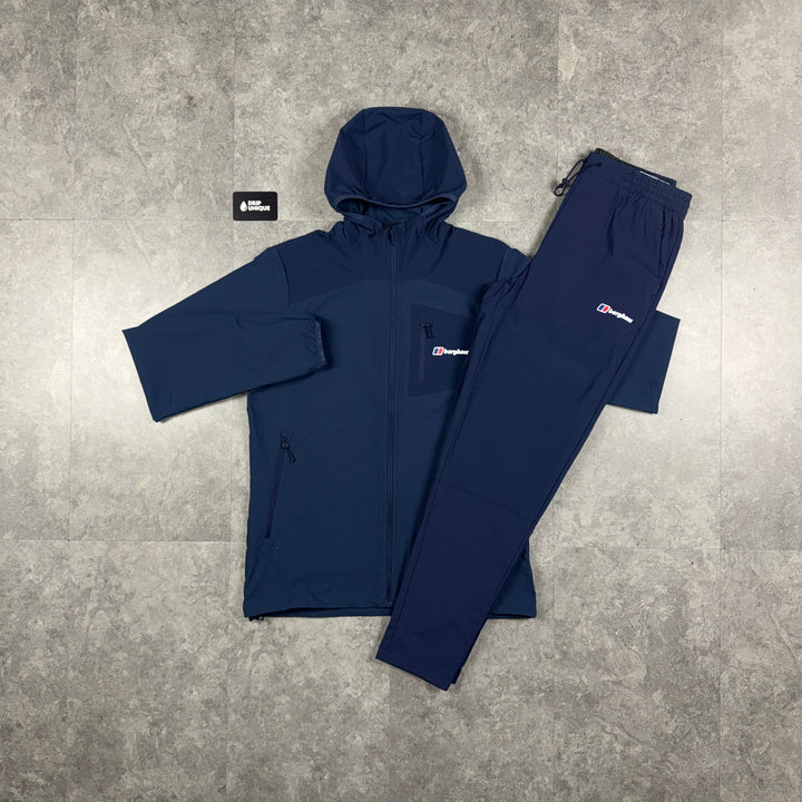 Berghaus Theran Jacket Navy & Navy Theran Plus Pants Set, berghaus set, dripuniqueuk