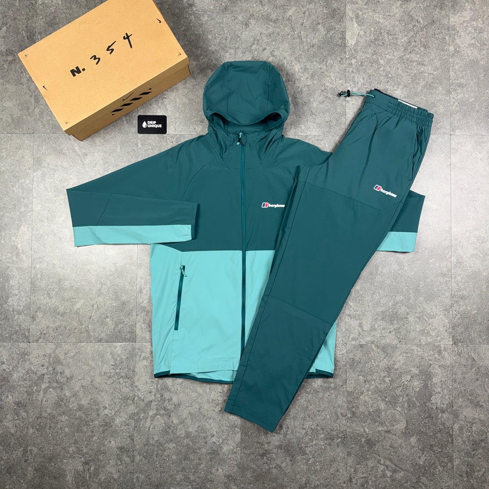 Berghaus Theran Jacket Teal & Teal Theran Plus Pants Set, berghaus windrunner set, dripuniqueuk