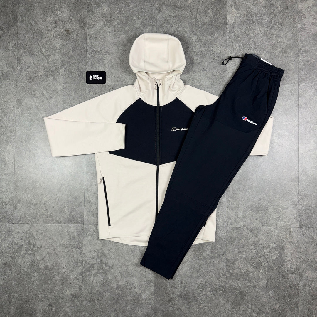 Berghaus Trawden Jacket Beige & Black Theran Plus Pants Set, dripuniqueuk