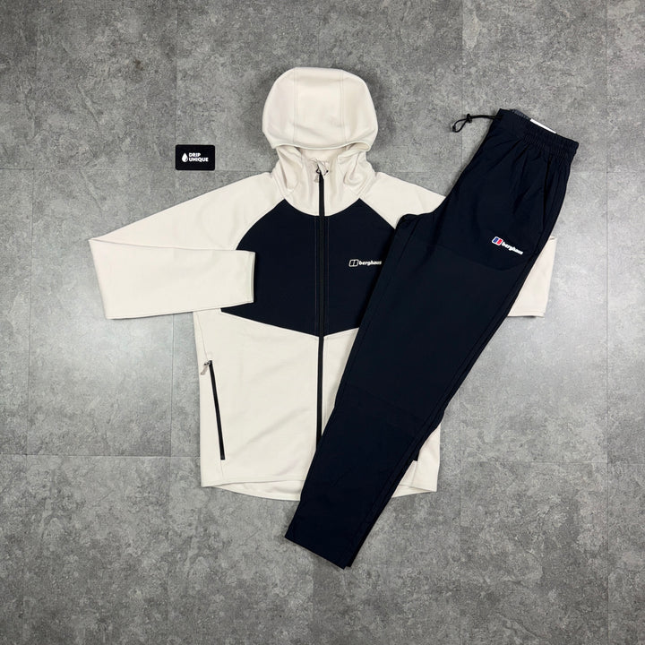 Berghaus Trawden Jacket Beige & Black Theran Plus Pants Set, dripuniqueuk