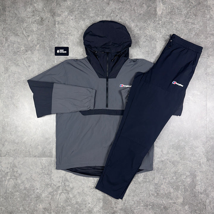Berghaus Urban Co-Ord Jacket Grey & Black Theran Plus Pants Set, Berghaus Tracksuit, dripuniqueuk