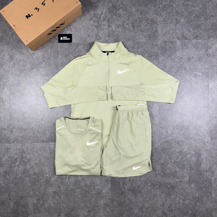 Nike Therma 1/4 Zip Olive Green Bundle