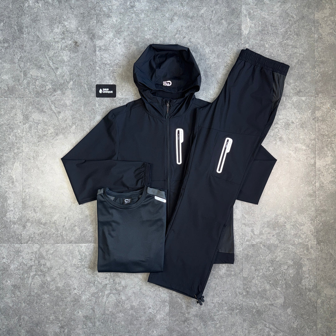 Cruyff Magnitude Windrunner Black & Magnitude Pants Bundle, cruyff bundle, dripuniqueuk