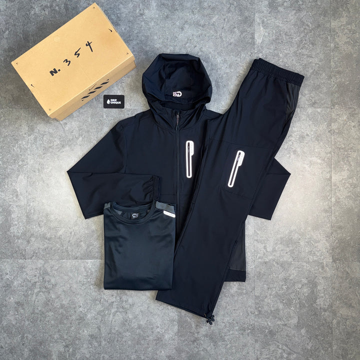 Cruyff Magnitude Windrunner Black & Magnitude Pants Bundle, cruyff set, dripuniqueuk