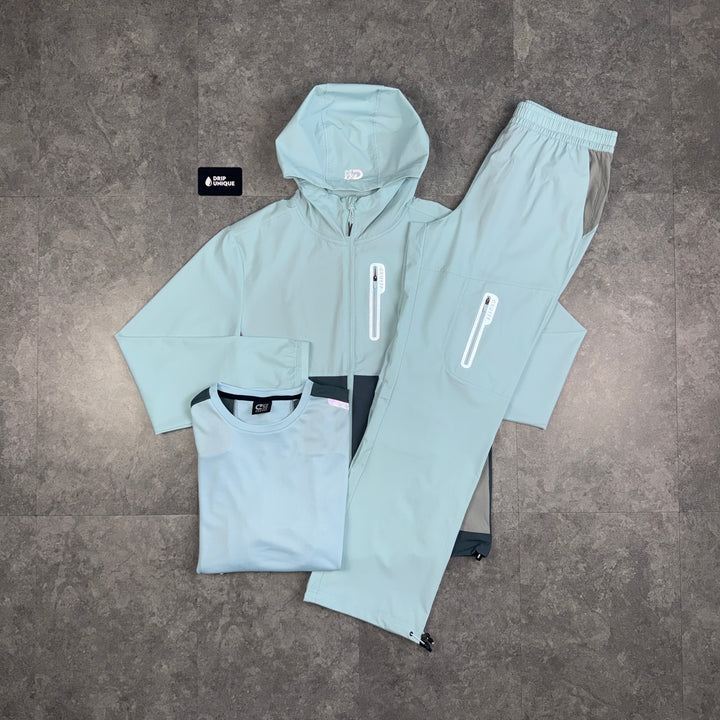 Cruyff Magnitude Windrunner Sky Blue & Magnitude Pants Bundle, cruyff set, dripuniqueuk