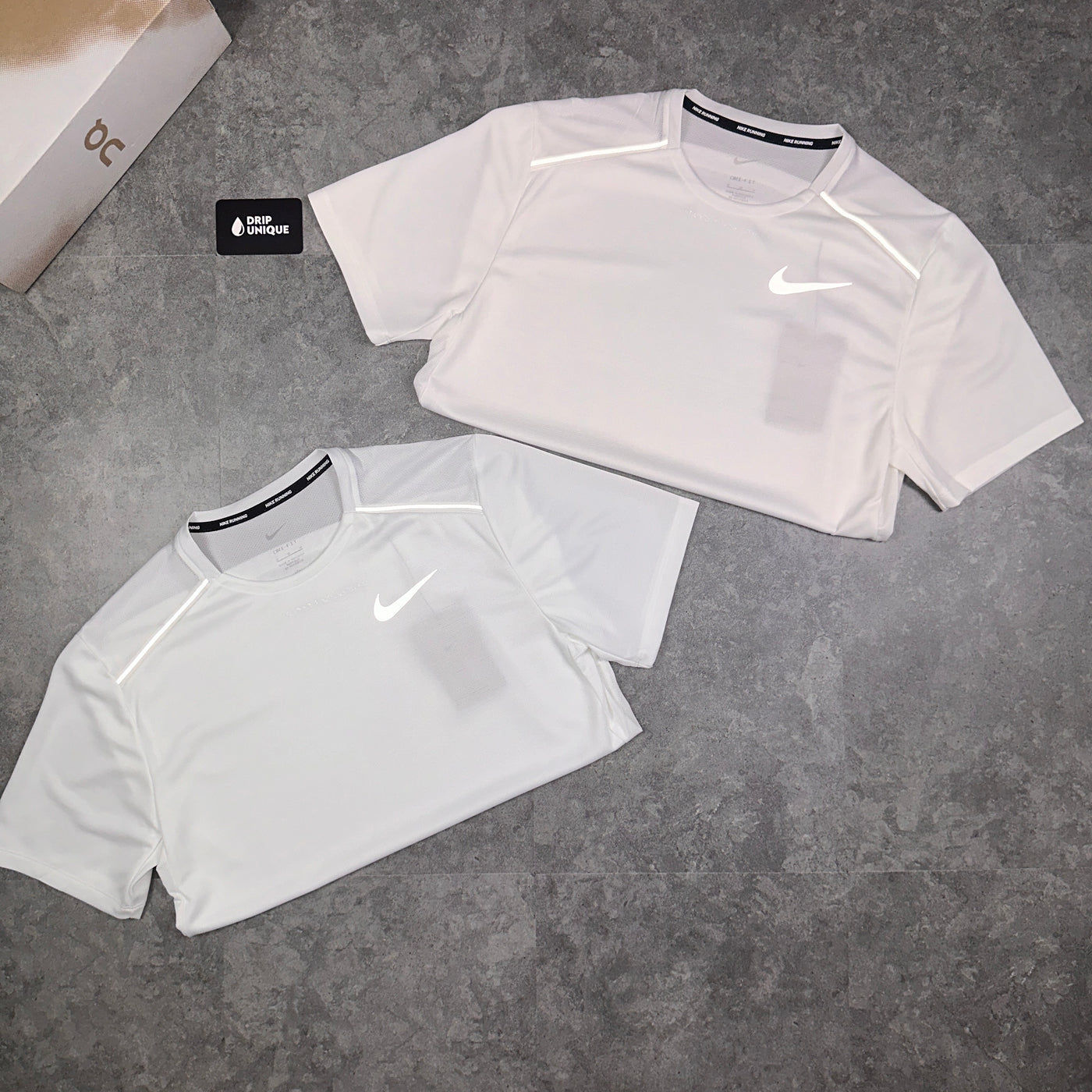 Men's Nike Miler T-Shirt in Ice White, dripuniqueuk