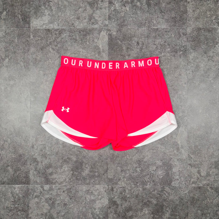 Women's Under Armour Play Up Shorts Raspberry, dripuniqueuk