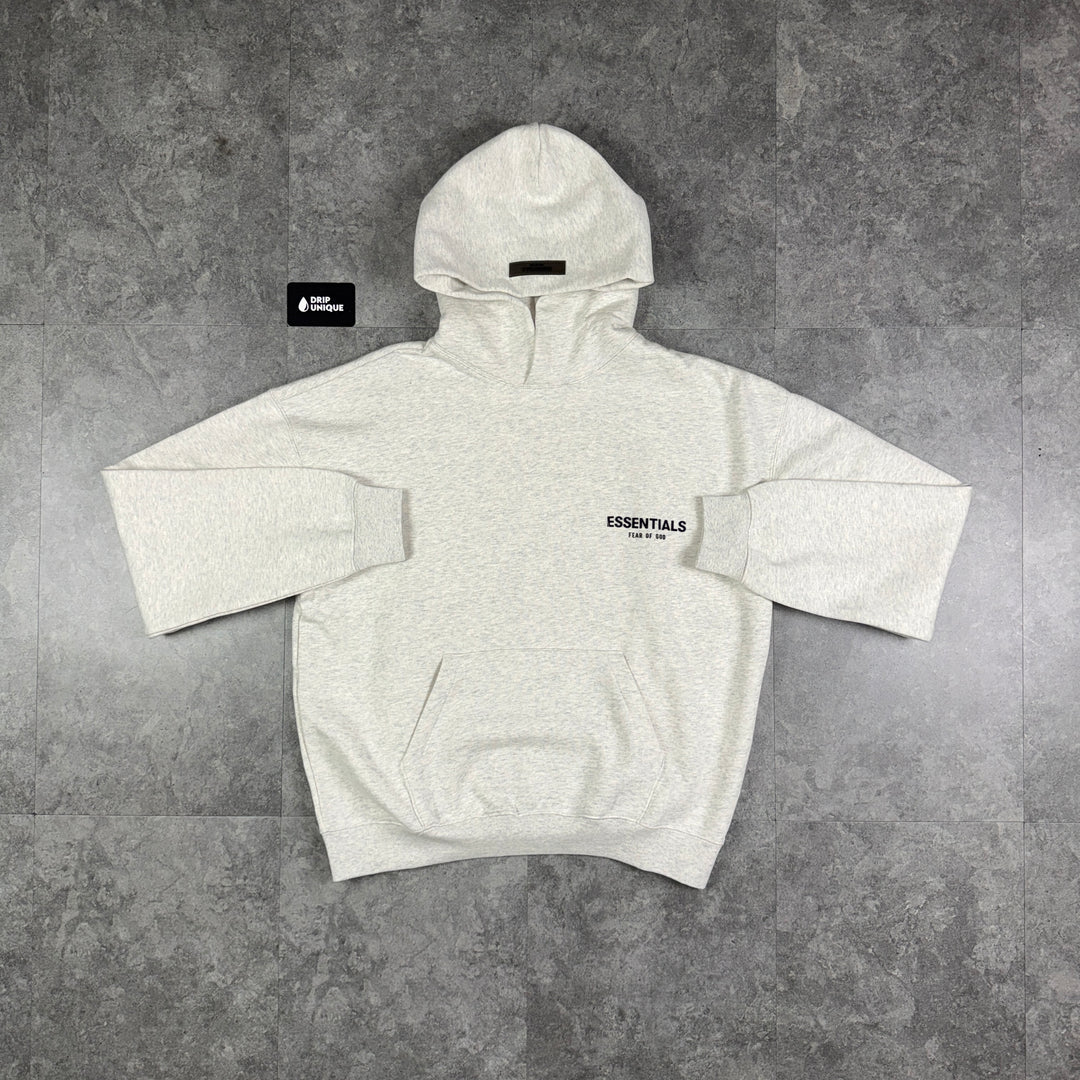 Essentials Hoodie Light Oatmeal, essentials hoodie, dripuniqueuk