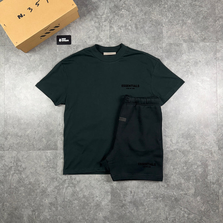 Essentials SS22 T-Shirt Limo & Limo Shorts Set, essentials ss22 set, dripuniqueuk