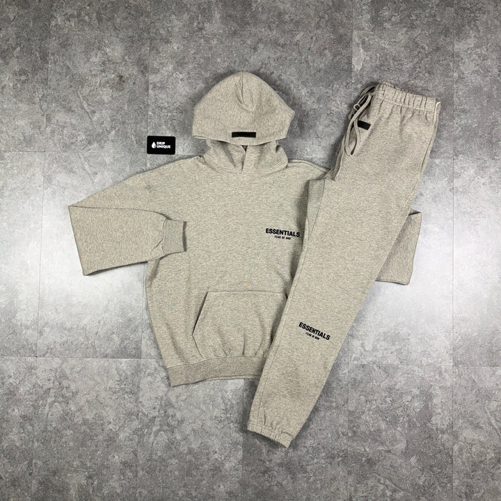 Essentials SS22 Tracksuit Dark Oat, essentials tracksuit, dripuniqueuk