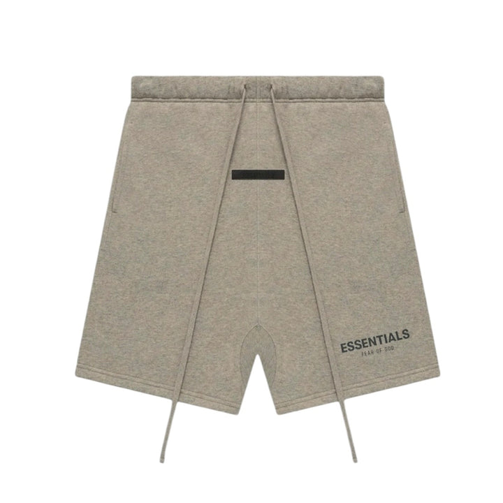 Essentials Shorts Dark Oat, essentials shorts, dripuniqueuk