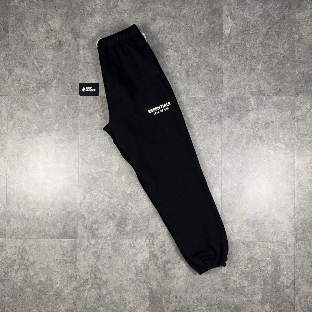 Essentials Sweatpants Jet Black, essentials pants, dripuniqueuk