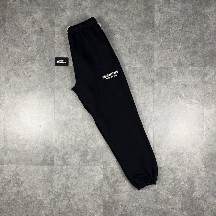 Essentials Sweatpants Jet Black, essentials pants, dripuniqueuk