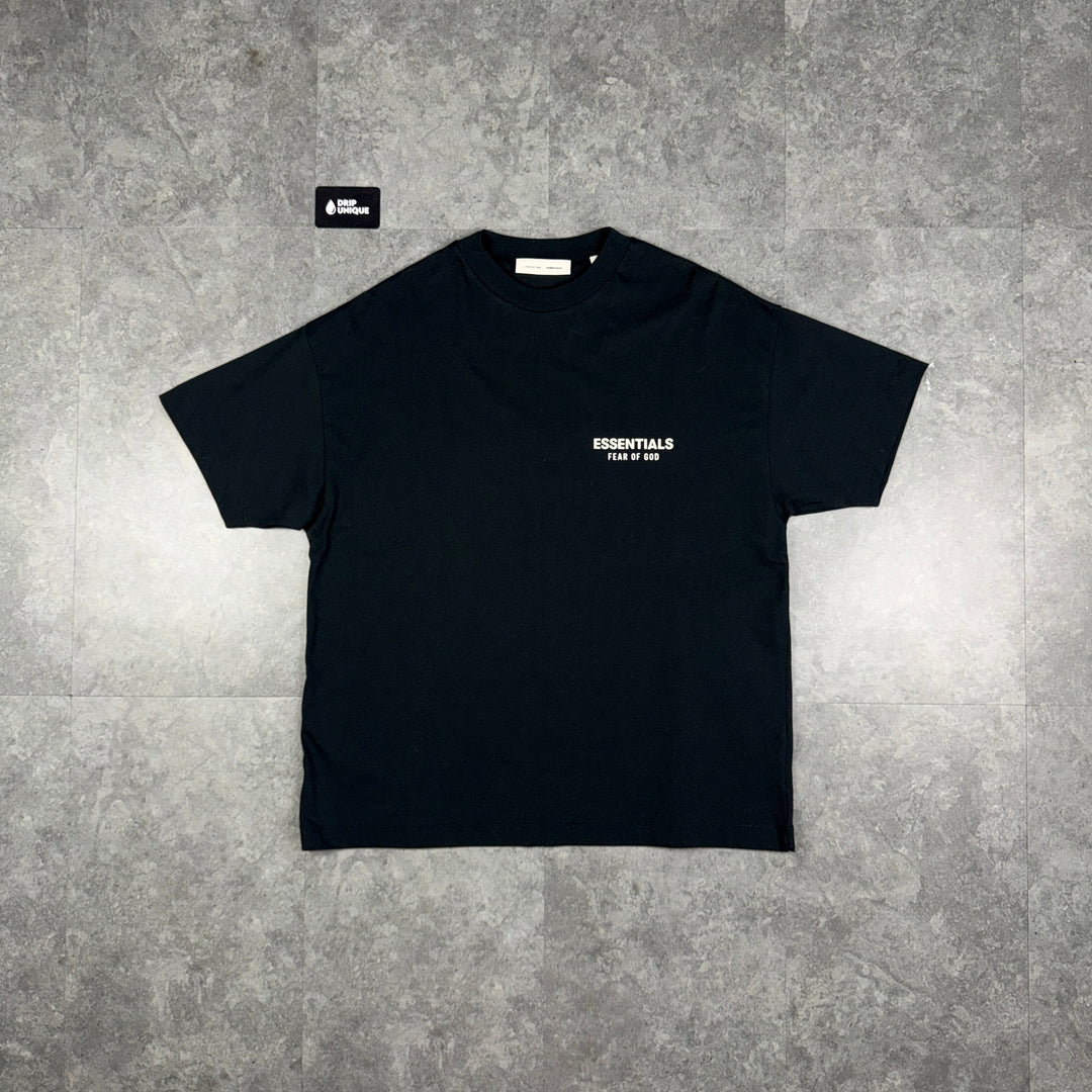 Essentials T-Shirt Jet Black, essentials tshirt, dripuniqueuk