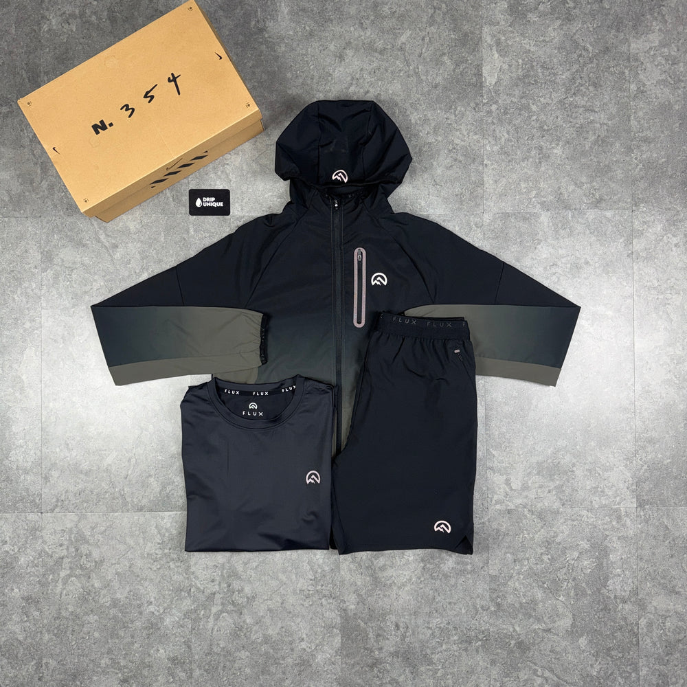 Flux Gradient Windrunner Graphite / Black Bundle, flux 3 piece, dripuniqueuk