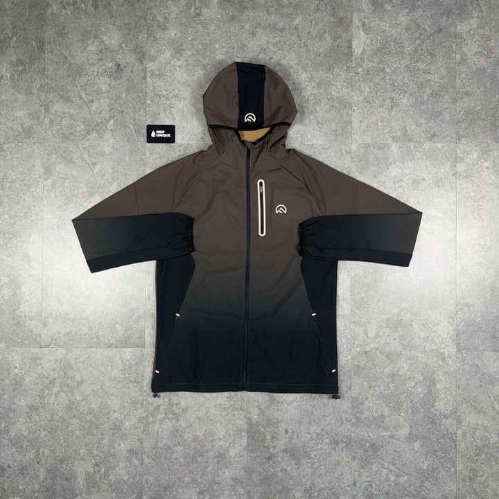 Flux Gradient Windrunner Jacket Chocolate / Black, flux set, dripuniqueuk