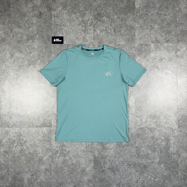 Flux Graphic Logo T-Shirt Sage Green, flux tshirt, dripuniqueuk