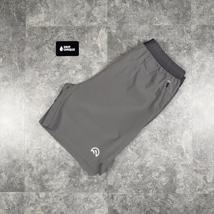 Flux Tech Shorts Grey, flux shorts, dripuniqueuk